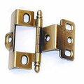 Hd Amerock Full Inset Full Wrap Free Swinging Ball Tip Hinge For 0.75 in. Doors- Antique English Single A03175TB AE PK